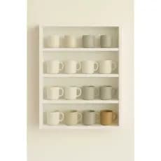 Prateleira de Parede Para Canecas ou Xicaras –Nicho Com Design Moderno e Minimalista para Cozinha em Mdf Premium