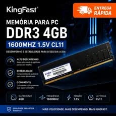 MEMÓRIA DDR3 4GB 8GB 1.5V DESKTOP PC 1600MHZ RAM UDIMM (Sem Dissipador)