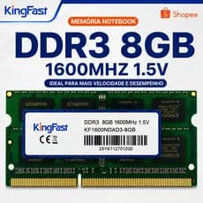 Memória DDR3 DDR3L 4GB 8GB 1600Mhz 1.5V E 1.35V NOTEBOOK