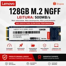SSD M.2 SATA NGFF JUHOR LENOVO 128GB 256GB 512GB 1TB 2TB 2280 NOVOS