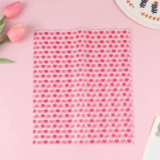 Papel Acoplado Alimentos Doces com 50 Unidades Tamanho 25x21,5 cm Embalagem para Confeitaria Película Resistente