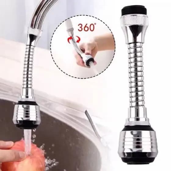 Bico Prolongador De Torneira Extensor Arejador Gira 360