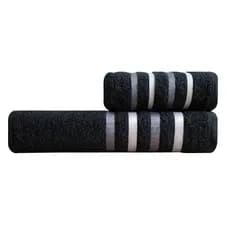 Kit Toalha De Banho 2 Toalhas 1 Banho 1 Rosto - Macia, Felpuda, Alta Absorção Linha Ônix