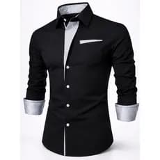 Camisa Masculina Social Slim Fit Algodão Premium Manga Longa