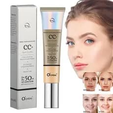 CC Cream Com Fps 50 Cor Correção De Creme Hidratante À Prova D'água Protetor Solar De Cobertura Total Fundação Lightweight