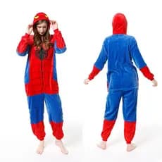 Unissex Anime macacão feminino homem aranha macacão de uma peça costurado Role-Playing traje Kigurumi Animal pijamas