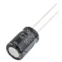 2 UNID - CAPACITOR ELETROLITICO 47UF/100V 105° -