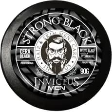 Cera Modeladora Invictus Men Efeito Brilho Black Matte Seco Modelagem Barba Cabelo Bigode Hidratante