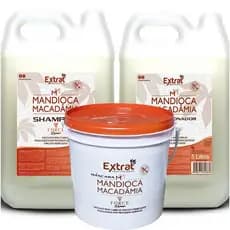 Kit Shampoo 5Lt / Condicionador 5Lt / Máscara Force Repair 2 Kg- Linha Lavatório Extrat Professional