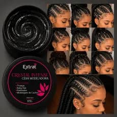 Cera Modeladora Tranças Incolor Cabelo Box Braid Baby Hair Nagô Boxeadora Baby 120g Extrat