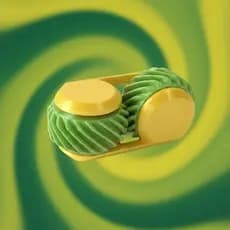 Spinner Engrenagem 3d Giratório Anti-stress Cor Aleatória Variado