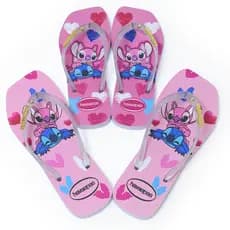 Kit Mae e Filha Personalizado Estampas Divertidas Chinelo Confortave e Leve