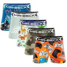 KIT 10 CUECAS BOXER BOX INFANTIL MICROFIBRA
