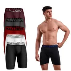 Kit 3 Cueca Bermuda Térmica Long Leg Short Masculino Ciclista Adulto