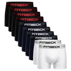 Kit Cueca Boxer Masculina FITBECK Premium Microfibra Não Enrola