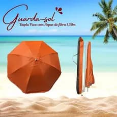 Guarda-Sol Dupla Face Liso 1,50 metros - 8801LV