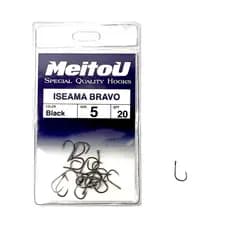 Anzol Meitou Iseama Bravo Black Varios Tamanhos N° 5 Ao 16
