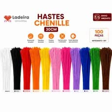Limpadores De Cachimbo Hastes De Chenile 30cm 100 Peças Arame Flexível Para Artesanato E Decoração