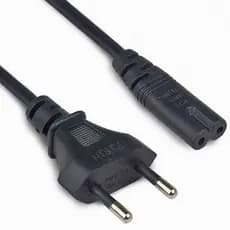 Cabo De Energia Bipolar 80cm Padrão Universal Tomada 2 Pinos