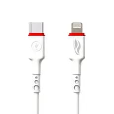 Cabo USB C3Tech USB-C para Lightning 3A 1 Metro Carga e Dados Branco