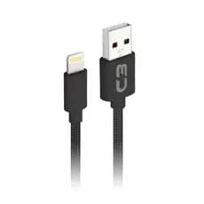 Cabo Usb Para Celular Lightning C3 Plus 1 Metro 2A Nylon CB-L11
