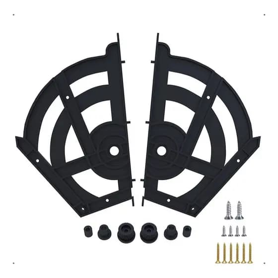 3 Kit Articulador Para Sapateira Tripla Preto - BCG Móveis
