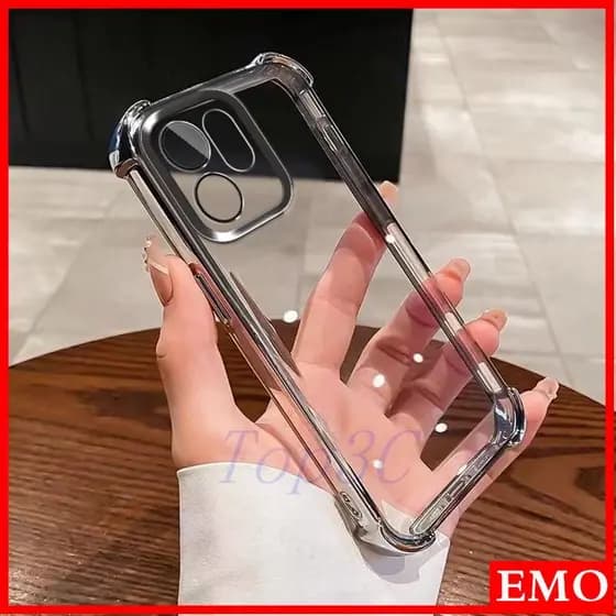 Capa Para OPPO Reno 14F 5G Reno14 Pro/14 De Telefone Transparente anti-Queda De Quatro Cantos Anticolisão Sem Proteção D