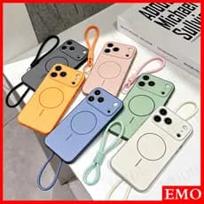 Capa De Luxo Com Cordão Grátis Para Xiaomi 15t 14t Pro 5G 4G Poco X8 X7 X6 X5 M7 M6 C85 C71 C65 Telefone Colorida Em Cor
