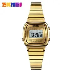 SKMEI 1901 relógio digital de luxo para mulheres calendário relógio desportivo impermeável