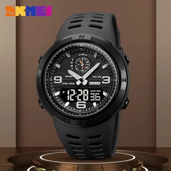 SKMEI 1655 LED Relógio Digital Masculino Desporto Impermeável Relógio Eletrônico Masculino