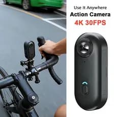 Câmera De Ação Com 120 ° Lente Grande Angular Mini Relógio Esportivo Botão Magnético À Prova D'água 4K WiFi 30M