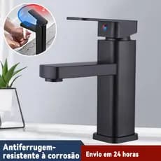 Torneira banheiro lavabo cuba 1/2" bicas sofisticadas preta