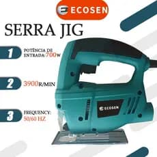 Serra Tico-Tico 600w 3900rpm Uso Profissional Base Ajustável com serra Corta Madeira Mdf Metal Aço Aluminio Plastico