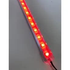 Lâmpada Barra de Led Luminária 30leds 50cm 24v Vermelha Interior Caminhão