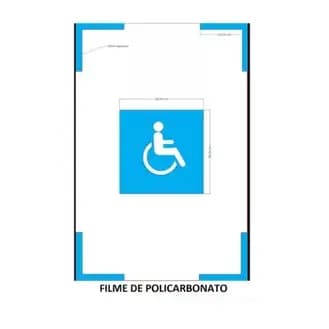 Adesivo SIA para Piso 80x120cm Vazado – Módulo de Referência NBR 9050