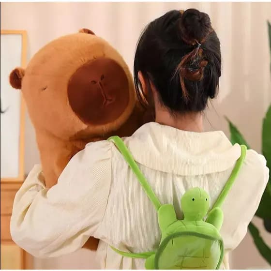 Pelúcia Capivara Filó Fofinha Antialérgica Gigante 60CM
