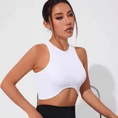 cropeed Feminino Ribana canelado premium Regatinha verão