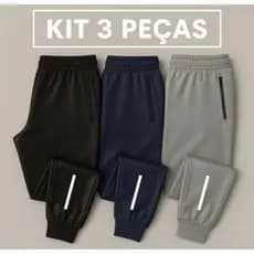 kit calça jogger chimpa conforto na medida