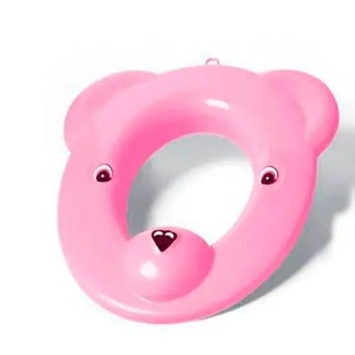 Redutor de Assento Sanitário Ursinho Adoleta Bebê Rosa Anatômico Adaptador Vaso Infantil
