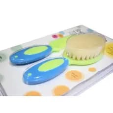 Kit Escova Cerdas Naturais e Pente Bebê Ibimboo - Verde