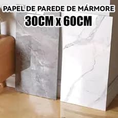 KIT20 Placa Adesiva 3d Mármore De Parede Relevo Lavável 30cm X 60cm Autocolante Decoração Quarto