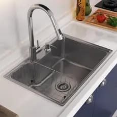 Cuba para cozinha gourmet pia aço inox 304 Com tubo de drenagem 60* 42* 21CM