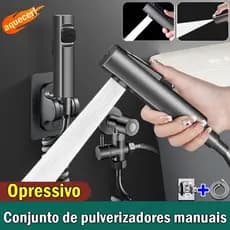 Kit Banheiro Ducha Higiênica Com Mangueira flexível com mola e suporte