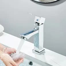 Torneira banheiro inox lavabo cuba 1/2" bicas sofisticadas prata torneira