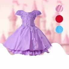 Vestido Infantil Luxo Jardim Encantado Borboletas Rodado Com Laço Festa Aniversário Casamento Menina