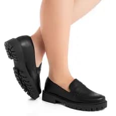 Mocassim Feminino Tratorado Oxford Leve Sapato Confortavel Tendencia Blogueira Promoção