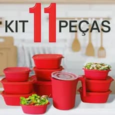 Kit 10 Potes mais Jarra 1.800 ml Potes + Jarra