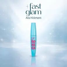 Máscara de Cílios Cílios de Boneca Efeito Volume e Definição Fast Glam Ana Hickmann