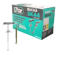10pcs Bucha Nylon Sk44 Gesso Drywall Bloco Parafuso Philips