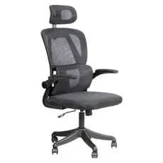 Cadeira Escritório Ergonômica Giratória Apoio Braços e Lombar Syberflex